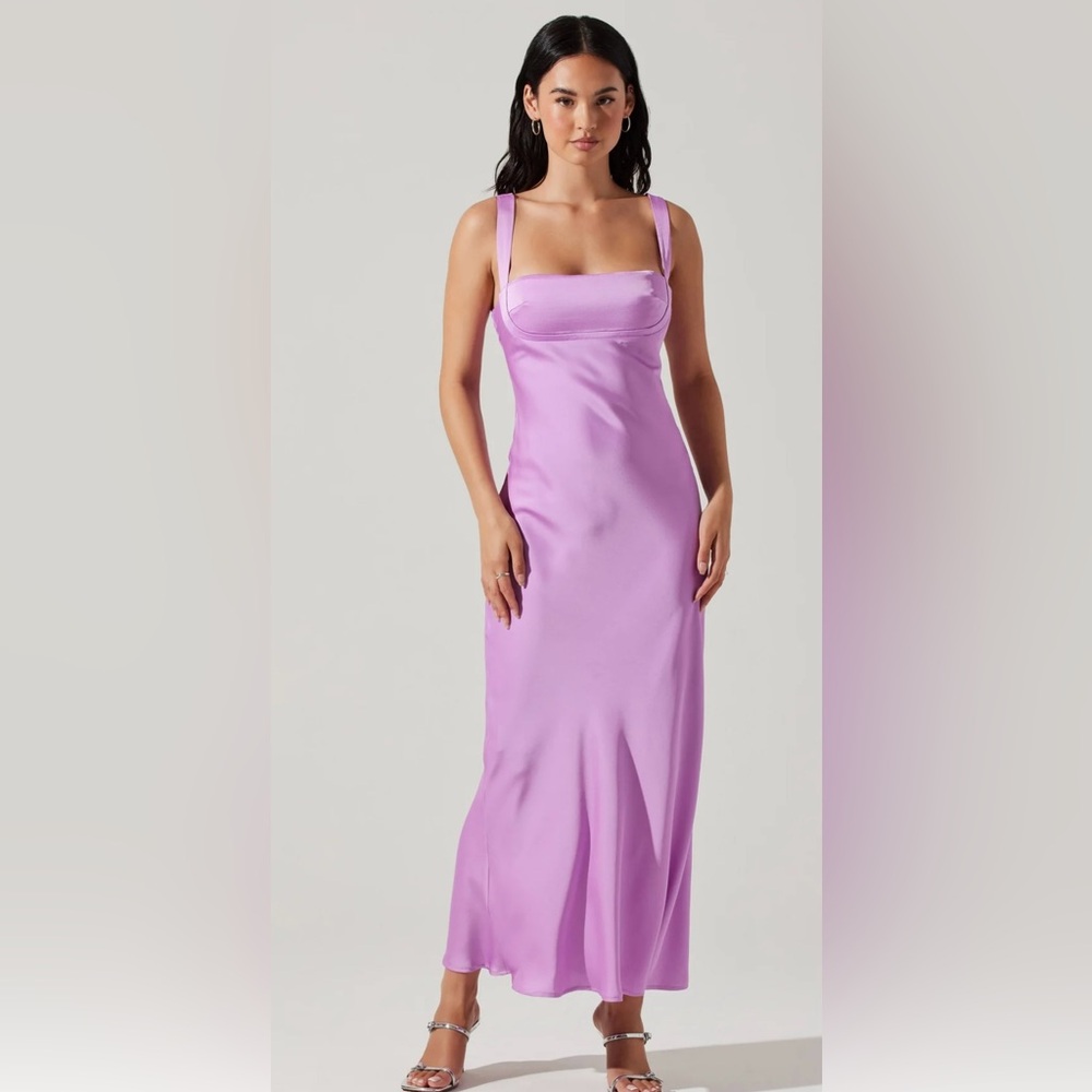 Astr Lilac Maxi Dress